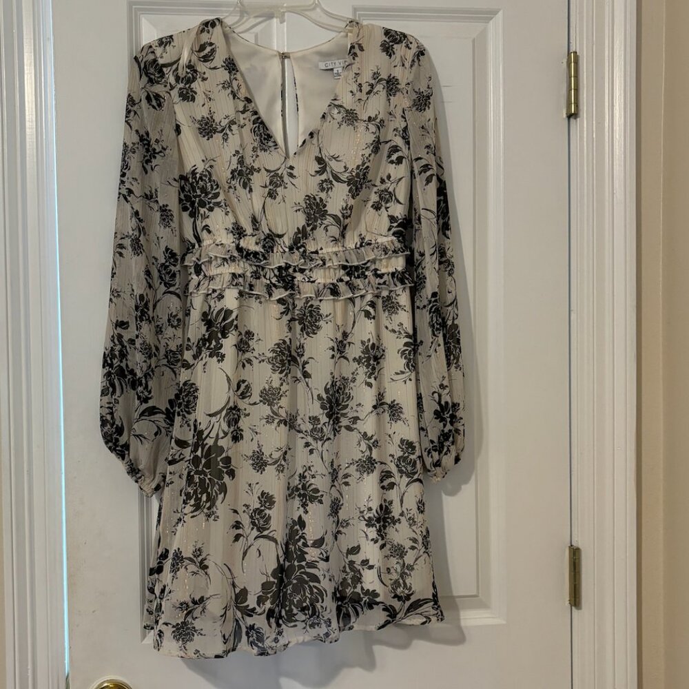 Dillard's floral mini dress